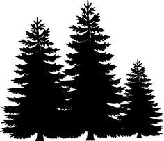 236x203 Tree Silhouettes Clip Art