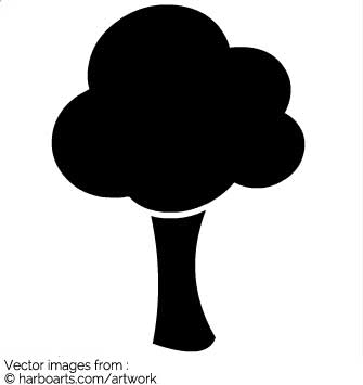 335x355 Download Cartoon Tree Silhouette