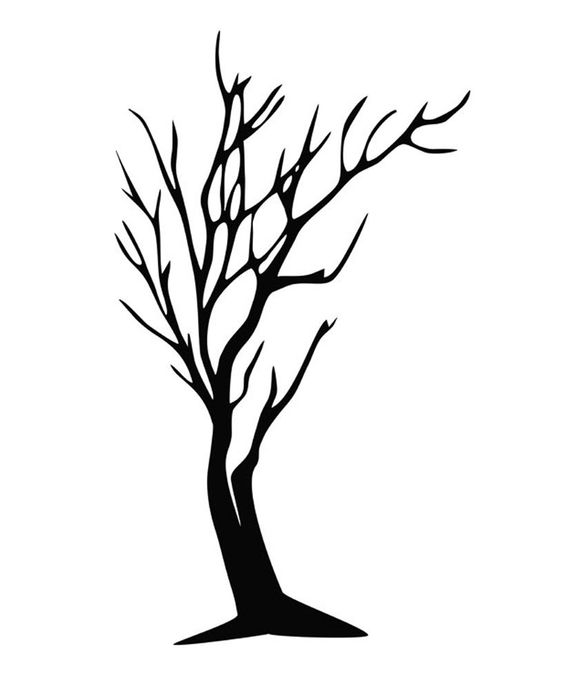 850x995 Studio Briana Black Autumn Tree Silhouette Wall Decal Wall Sticker