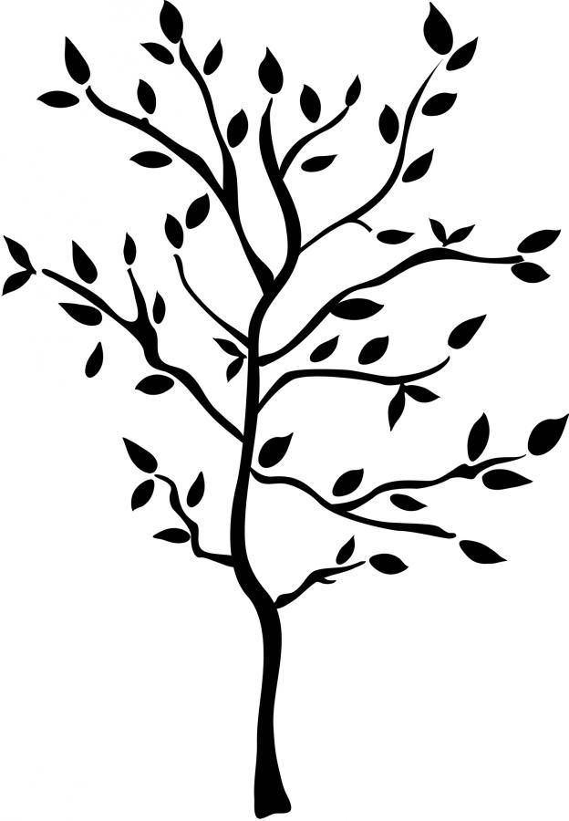 624x900 Tree Silhouette Wall Decals Lulu And Georgia