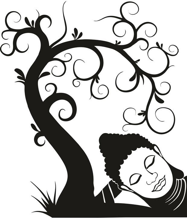 620x726 35% Off On Mesleep Relaxing Tree Wall Sticker On Snapdeal