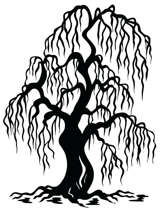 529x700 Tree Branch Silhouette Wall Decal