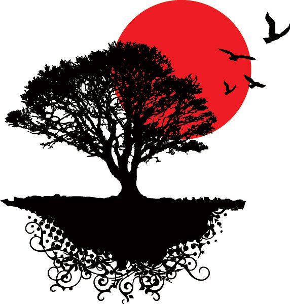 572x600 Free Graphics Asian Sunrise Vector Graphic Wallpaper