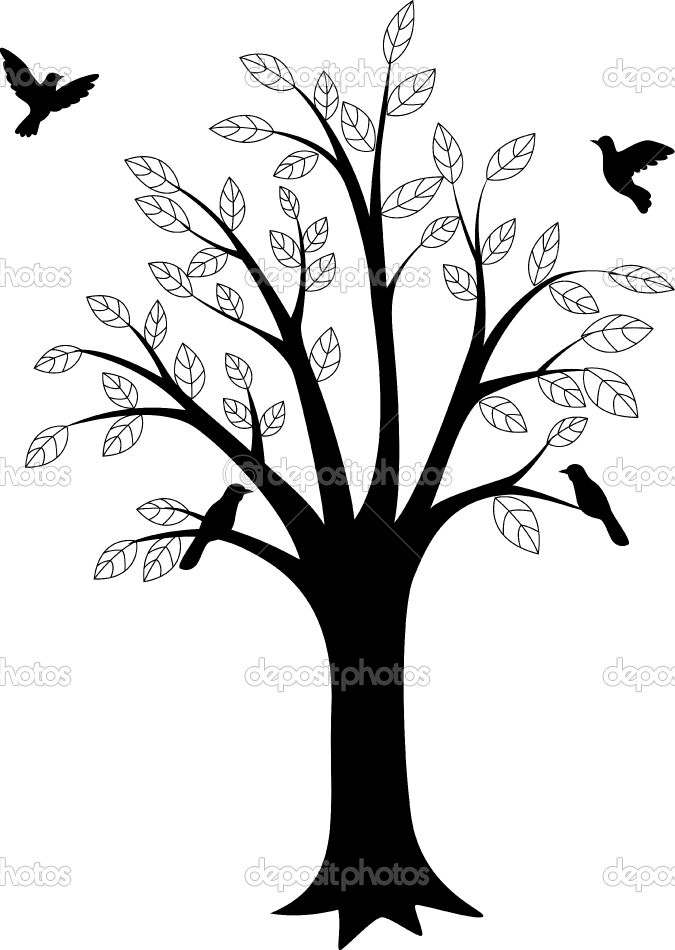 675x950 Bird Tree Silhouette