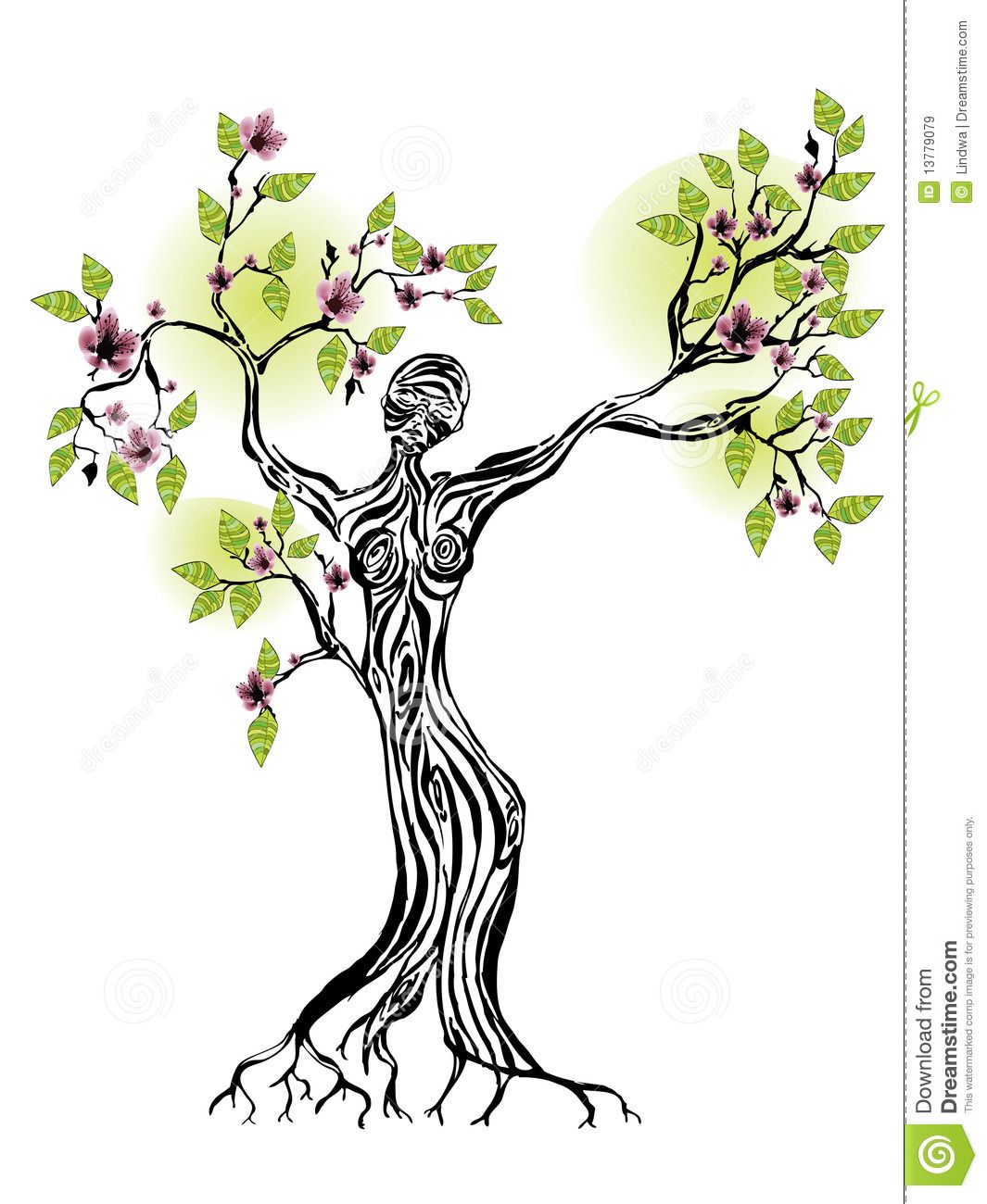 1065x1300 Female Silhouette Tree Of Life Spring Tree With Women Silhouette