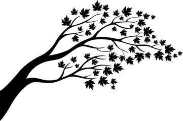 361x240 Illustration Of Tree Branch With Bird Silhouette
