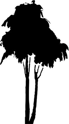 236x421 Tree Silhouette Tree002.gif Handicraft Floristic Themes