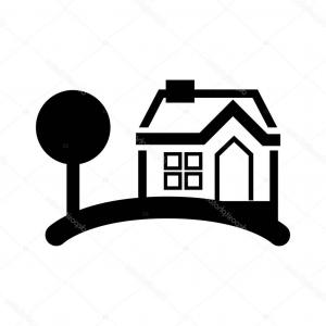 300x300 House And Office Plant Tree Silhouette Vector Arenawp