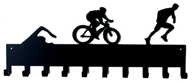 668x288 Triathlon (Swim, Bike, Run) Medal Hanger Sporthooks