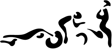 374x165 Triathlon Silhouettes Wall Sticker