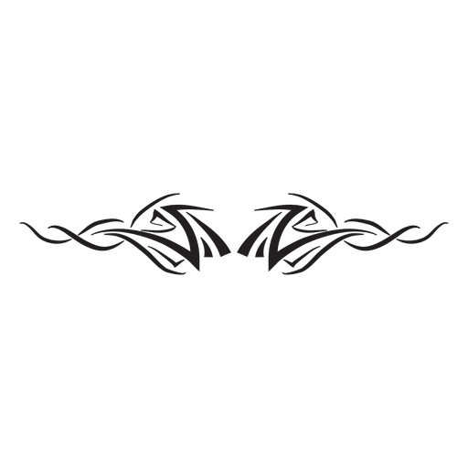 512x512 Tribal Pinstripes Silhouette