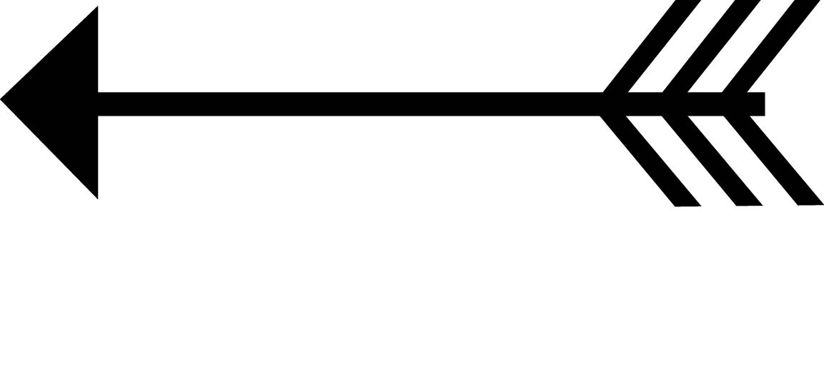 1153x549 Arrow Silhouette Clipart