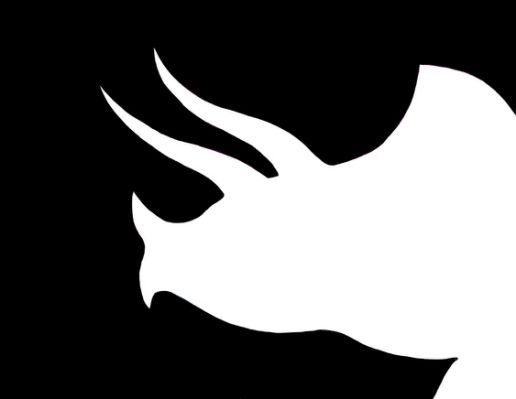 516x399 Triceratops Head Silhouette Triceratops Dinosaur Craft