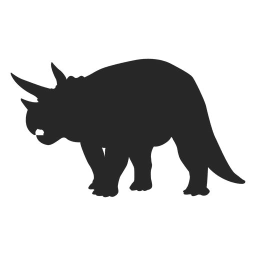 512x512 Triceratops Silhouette