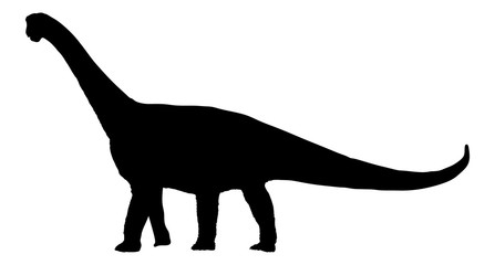447x240 Triceratops Vector Silhouette Illustration. A Plant Eater.