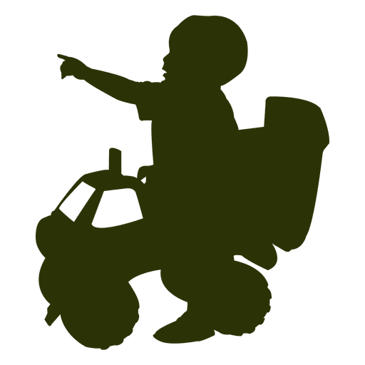 512x512 Kid On Tricycle Silhouette