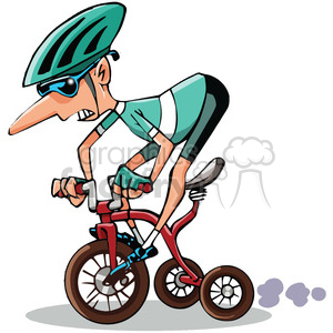 300x300 Royalty Free Racer On Tricycle 388416 Vector Clip Art Image