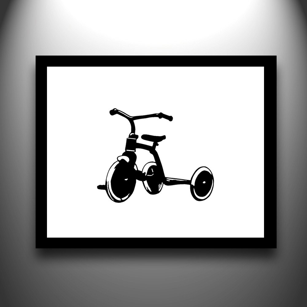 1000x1000 Tricycle Hand Cut Paper Silhouette 3 Frau