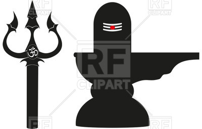 400x255 Sacred Symbols Of Hindu God Shiva Trident Or Trishul And Lingam