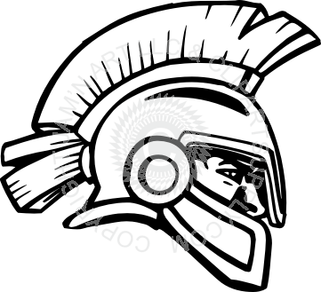 361x329 Trojan Head Clip Art