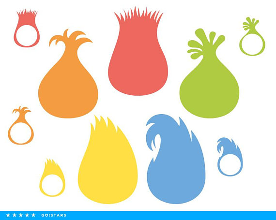 570x455 Trolls Hair Clipart Silhouette Trolls Hair Svg Trolls Svg File