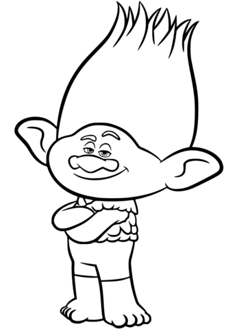 343x480 Branch From Trolls Coloring Page Free Printable Coloring Pages