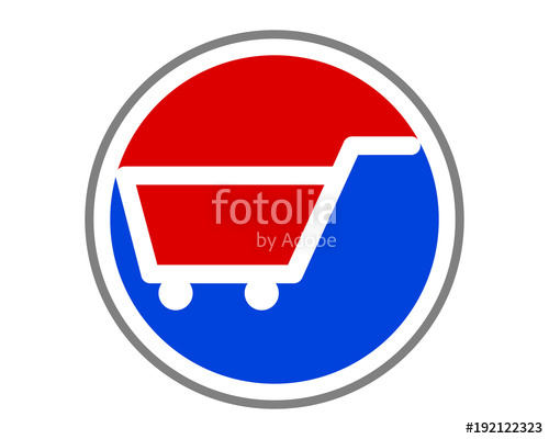 500x400 Circle Trolley Silhouette Cart Carry Carriage Image Vector Icon