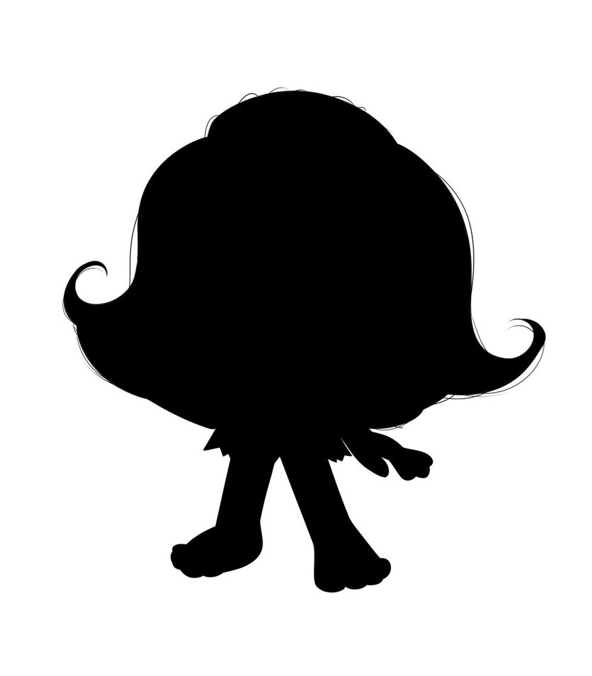 836x955 Trolls Silhouette By Xxjinx Starxx