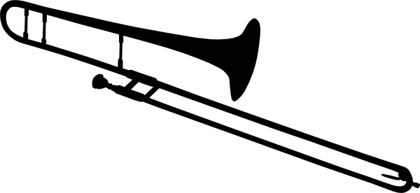 600x276 Trombone Silhouette Clip Art Free Vector In Open Office Drawing