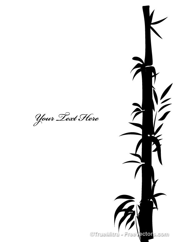 600x776 Bamboo Tree Shapes Free Vectors Bamboo Tree And Tattoo