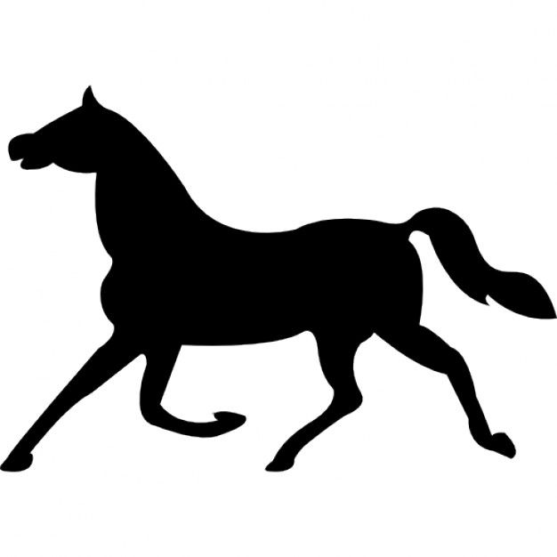 Trotting Horse Silhouette at GetDrawings | Free download