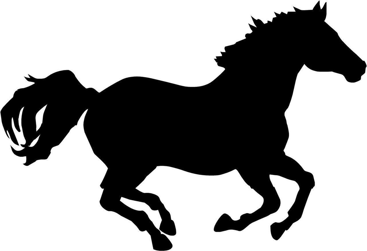1280x874 Trotting Horse Die Cut Decal Car Window Wall Bumper Phone Laptop