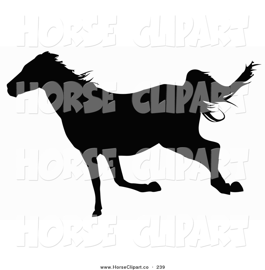1024x1044 Trotting Horse Silhouette