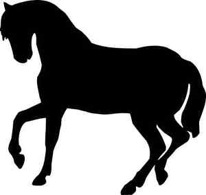 300x284 Die Cut Silhouette Trotting Horse Topper X 8 Card Making
