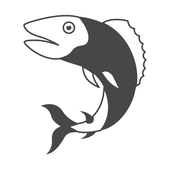 550x550 Silhouette Of Trout Fish