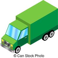 195x194 Green Truck. Truck With Trailer And Truck Silhouette Clip Art