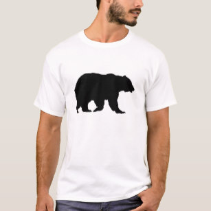 307x307 Black Bear Silhouette T Shirts Amp Shirt Designs Zazzle