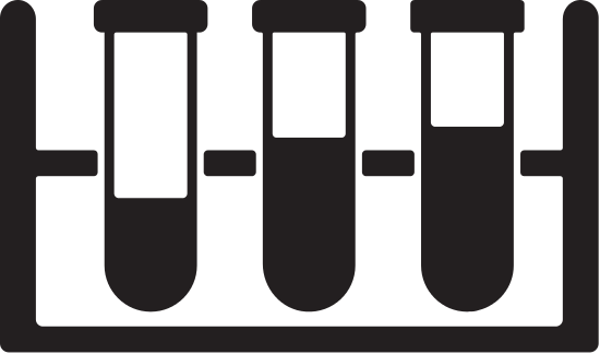 550x324 Test Tube Rack Silhouette