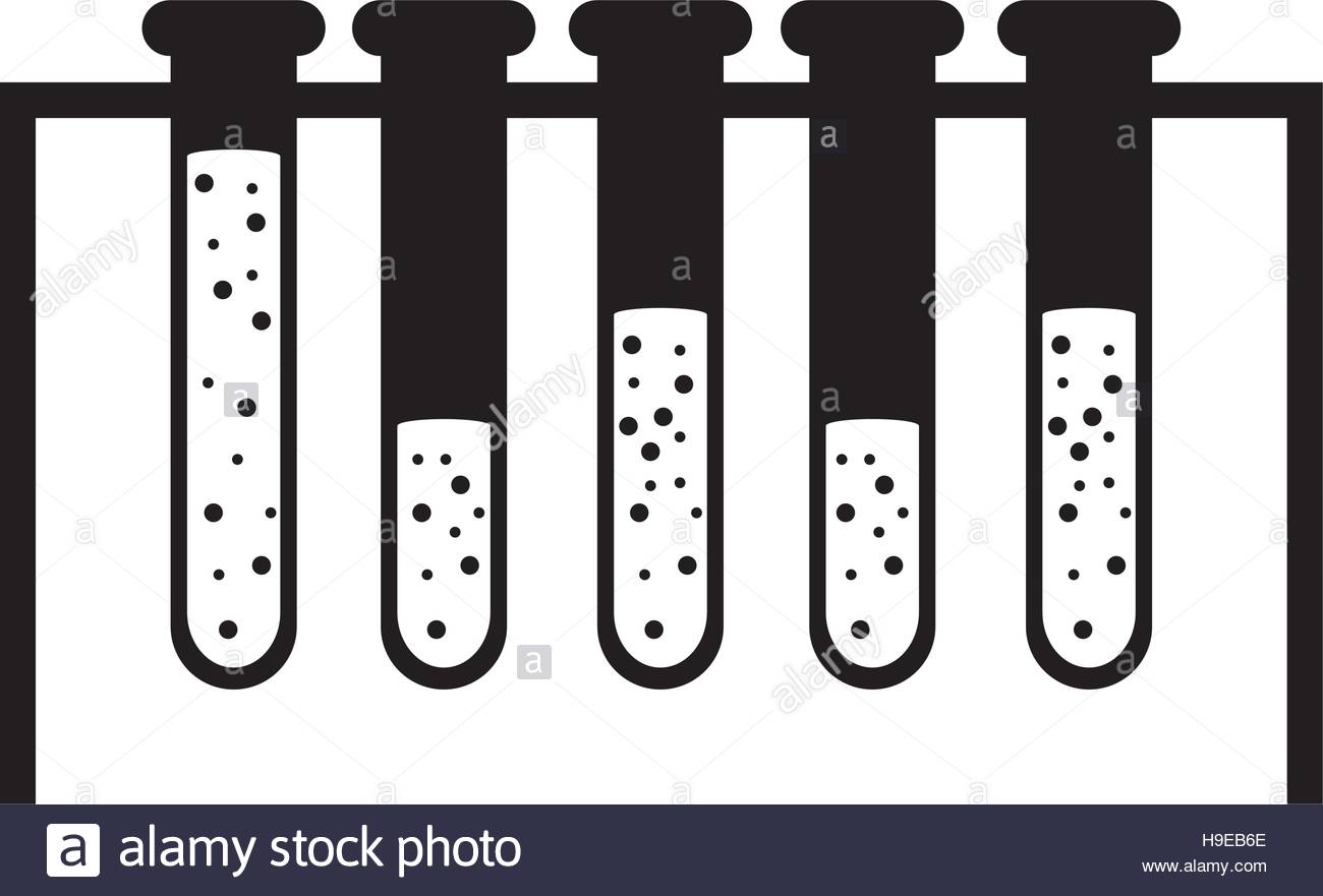 1300x881 Silhouette Test Tube Icon Microbiology Equipment Stock Vector Art