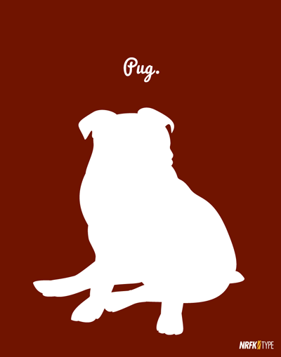 400x509 Silhouette Of Pug