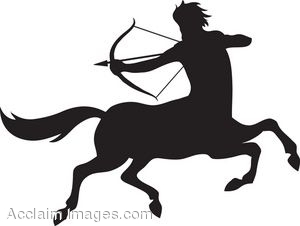 300x226 Clip Art Of The Silhouette Of A Male Centaur