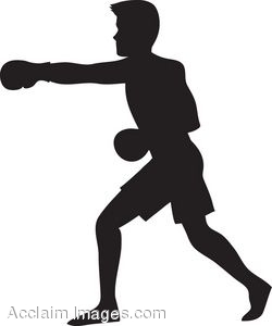 250x300 Clipart Silhouette Of A Boxer