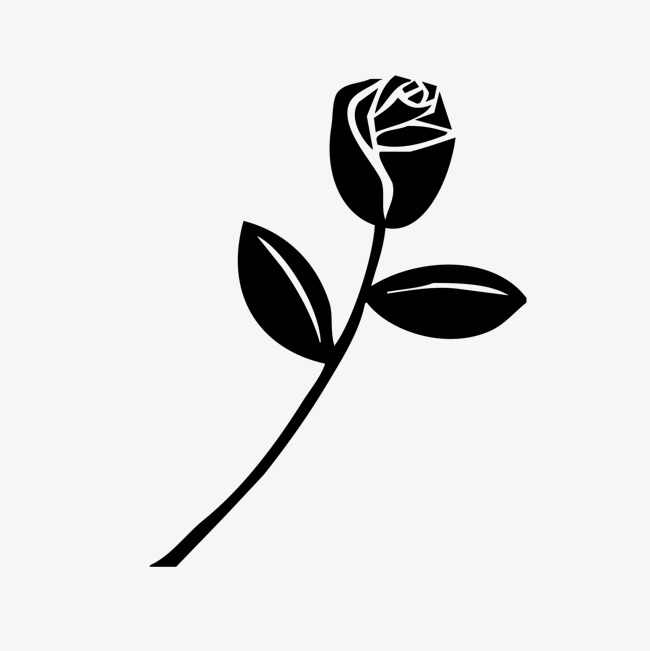 650x651 Rose Silhouette, Black, Silhouette, Rose Png Image And Clipart