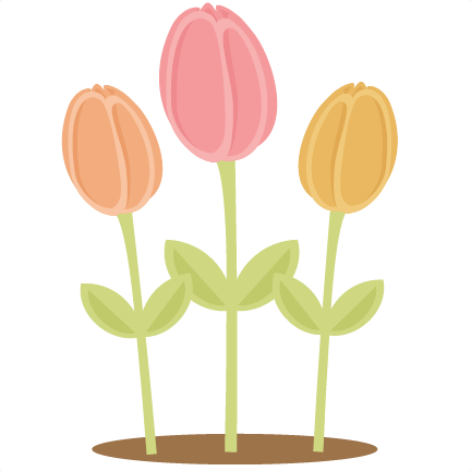432x432 Flowers Tulips Svg Scrapbook Cut File Cute Clipart Files