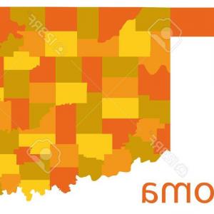 300x300 Vector Of A Black Silhouette Of The State Of Oklahoma United