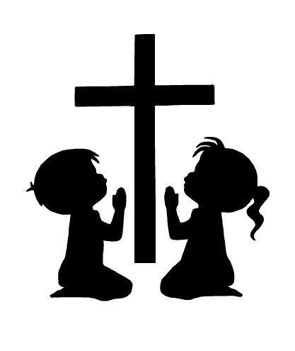 417x495 Children Praying Vinyl Decal Car Decal Coffee Mug Yeti