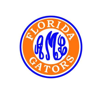 444x436 Florida Gators Monogram Instant Download Cut File