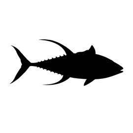270x270 Yellowfin Tuna Silhouette Stencil Free Stencil Gallery