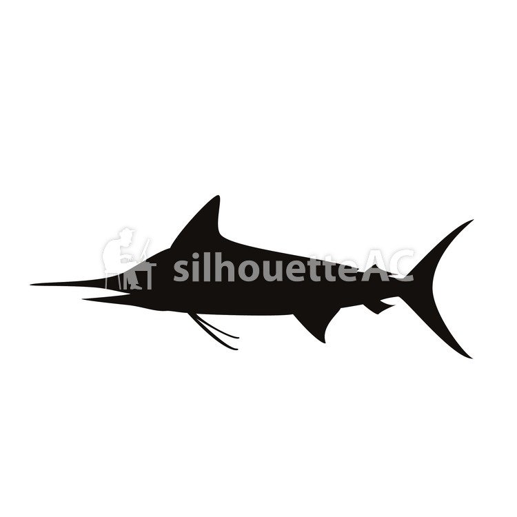 750x750 Free Silhouette Vector 1 Animal, Fish, Tuna