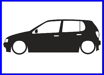 400x289 Mk3 Vw Golf Silhouette Decal Sticker